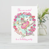 Invitation de fête d'anniversaire (Debout devant)