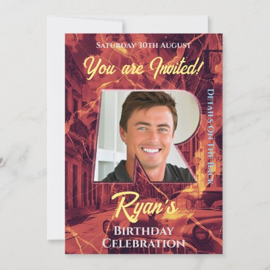 Invitation de fête d'anniversaire (Devant)