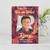 Invitation de fête d'anniversaire (Debout devant)