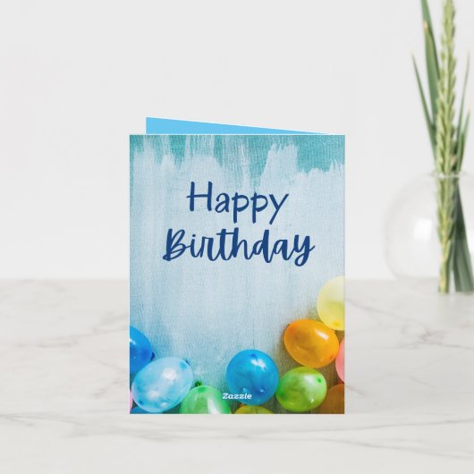 Invitation de fête d'anniversaire (Dos)