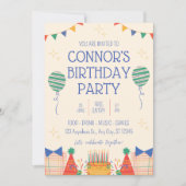Invitation de fête d'anniversaire (Devant)