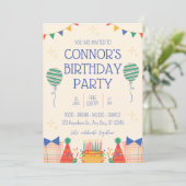 Invitation de fête d'anniversaire (Debout devant)