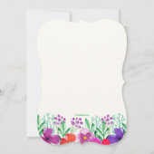 Invitation de fête d'anniversaire (Dos)