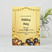 Invitation de fête d'anniversaire (Debout devant)