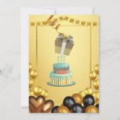 Invitation de fête d'anniversaire (Dos)