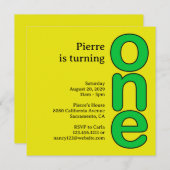 Invitation de fête d'anniversaire (Devant / Derrière)