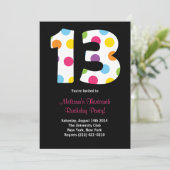 Invitation de fête d'anniversaire 13 (Debout devant)