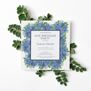 Invitation de fête d'anniversaire 21 ans aux horte
