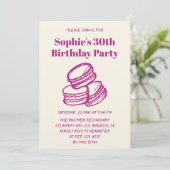 Invitation de fête d'anniversaire 30 ans Chic Crea (Debout devant)