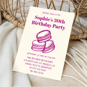 Invitation de fête d'anniversaire 30 ans Chic Crea