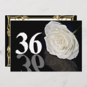 Invitation de fête d'anniversaire 36 années (Devant / Derrière)