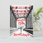 Invitation de fête d'anniversaire à bord (Debout devant)