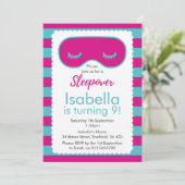 Invitation de fête d'anniversaire à thème Sleepove (Debout devant)