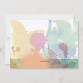 Invitation de fête d'anniversaire à vélo (Dos)