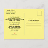 Invitation de fête d'anniversaire amusante pour ga (Dos)