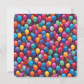 Invitation de fête d'anniversaire (anglais) (Dos)