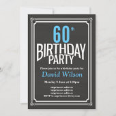 Invitation de fête d'anniversaire, arrière - plan (Devant)