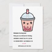 Invitation de fête d'anniversaire au Bubble Tea Ka (Devant)