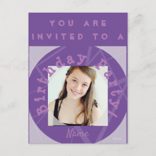 Invitation de fête d'anniversaire avec carte posta