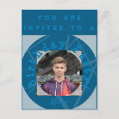 Invitation de fête d'anniversaire avec carte posta (Devant)