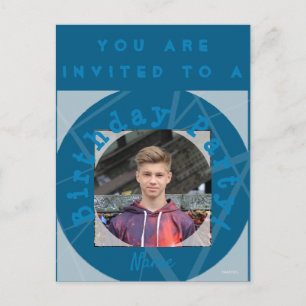 Invitation de fête d'anniversaire avec carte posta