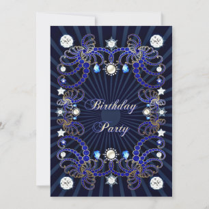 Invitation de fête d'anniversaire avec des masses 