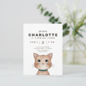 Invitation de fête d'anniversaire avec mignon peti (Debout devant)