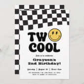 Invitation de fête d'anniversaire avec visage sour (Devant / Derrière)