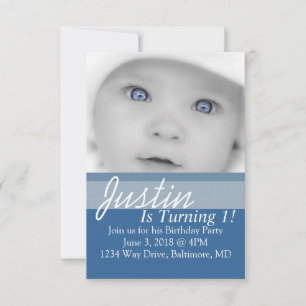 Invitation de fête d'anniversaire B-Day bl