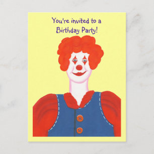 Invitation de fête d'anniversaire, cartes postales