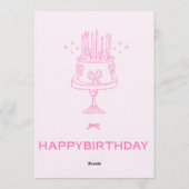 Invitation de fête d'anniversaire – Célébration mo (Dos)