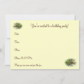 Invitation de fête d'anniversaire - Chipmunk (Dos)