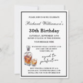 Invitation de fête d'anniversaire classique élégan (Devant)