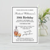 Invitation de fête d'anniversaire classique élégan (Debout devant)