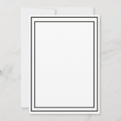 Invitation de fête d'anniversaire classique élégan (Dos)
