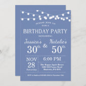 Invitation de fête d'anniversaire commune pour adu (Devant / Derrière)