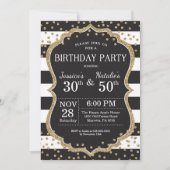 Invitation de fête d'anniversaire conjointe pour a (Devant)