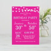 Invitation de fête d'anniversaire conjointe pour a (Debout devant)