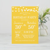 Invitation de fête d'anniversaire conjointe pour a (Debout devant)