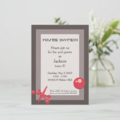 Invitation de fête d'anniversaire - crics (Debout devant)