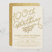 Invitation de fête d'anniversaire d'adulte de (Devant / Derrière)