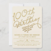Invitation de fête d'anniversaire d'adulte de (Devant)