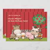 Invitation de fête d'anniversaire d'amis de (Devant / Derrière)