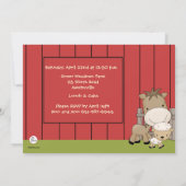 Invitation de fête d'anniversaire d'amis de (Dos)