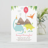 Invitation de fête d'anniversaire d'amusement (Debout devant)