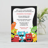 Invitation de fête d'anniversaire d'amusement du (Debout devant)