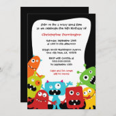 Invitation de fête d'anniversaire d'amusement du (Devant / Derrière)