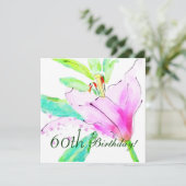 Invitation de fête d'anniversaire d'aquarelle de (Debout devant)