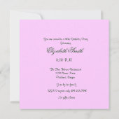 Invitation de fête d'anniversaire d'aquarelle de (Dos)