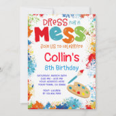 Invitation de fête d'anniversaire d'art (Devant)